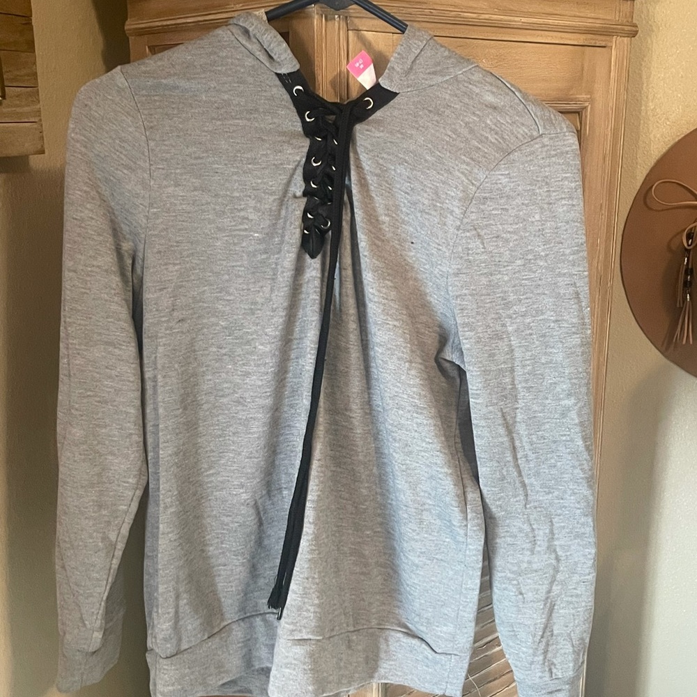 Grey light hoodie